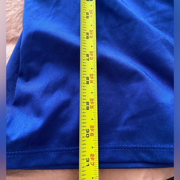 NWT Jump Apparel Dress Size 3/4 Blue One Shoulder Spaghetti Stap Cutout Dress - Picture 13 of 13